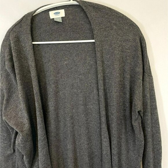 Old Navy Longline Cardigan Sweater Open Front Extra Long Gray Size Women's Large - Picture 3 of 12